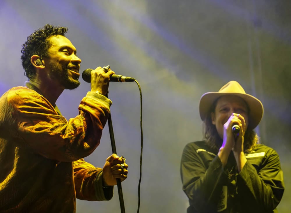 Miguel and Win Butler at the PoWow. Photo: Amanda Nulph // MusicFestNews