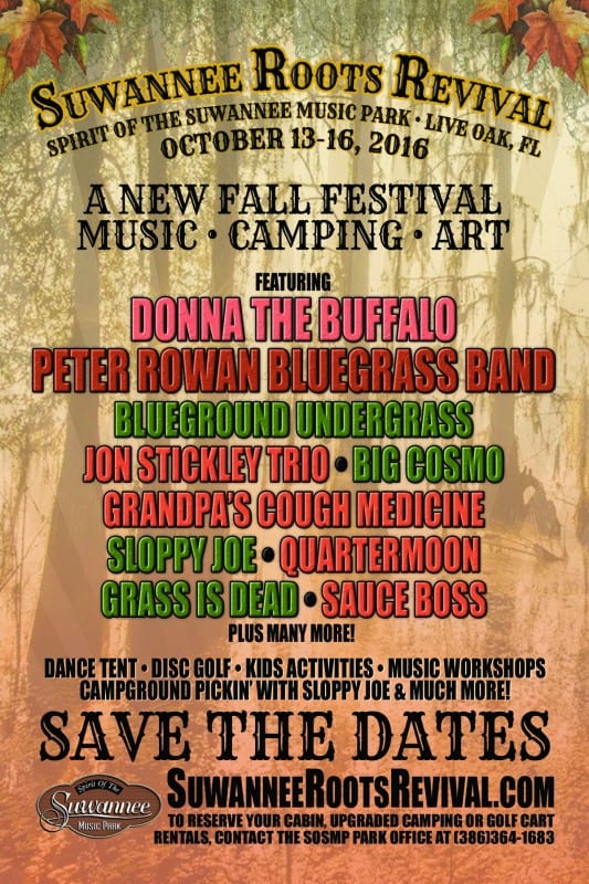 Magnolia Fest is Out, and Suwannee Roots Revival is In! MUSICFESTNEWS