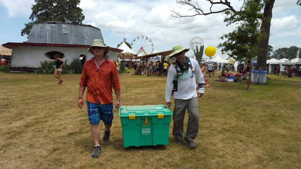 8 Look for the green ShelterBox and the igloo tent in Planet Roo