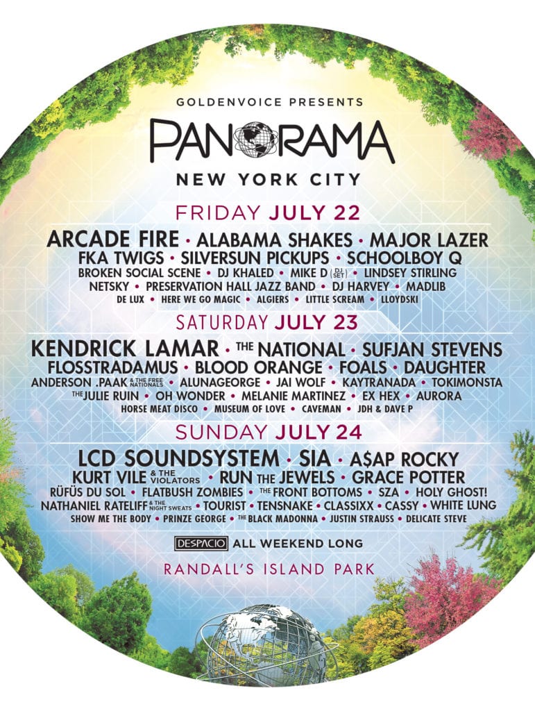 Panorama 2016 Lineup