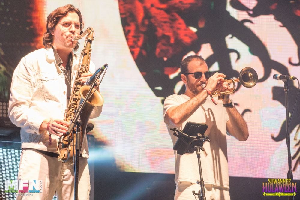 The Motet horns with Big Gigantic