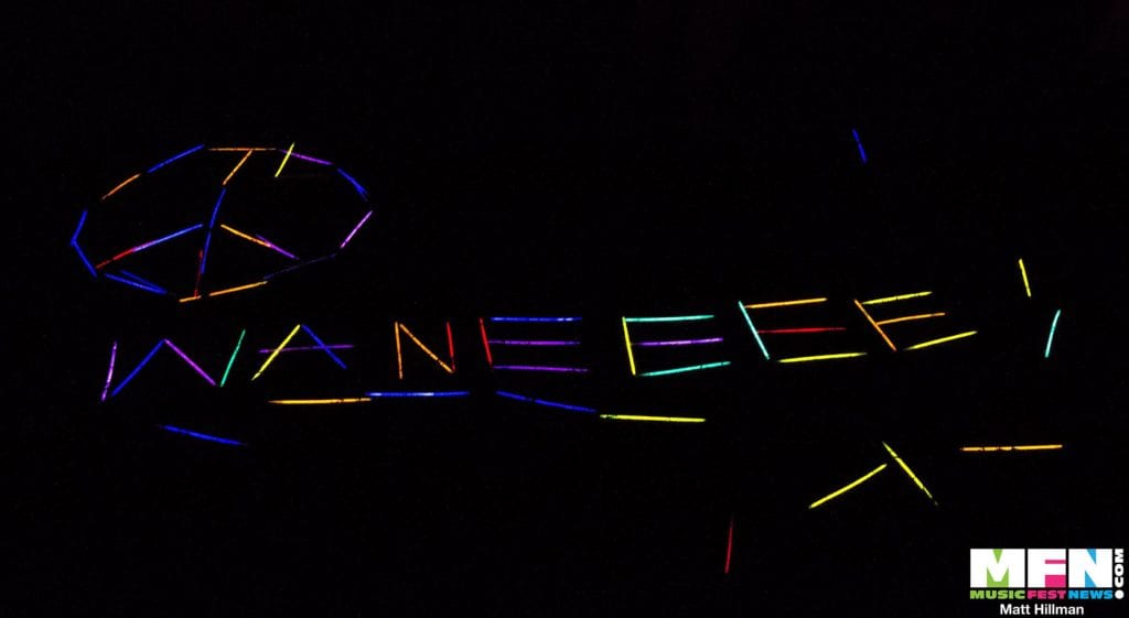 Wanee 2017 Wanee spelled out in glow sticks
