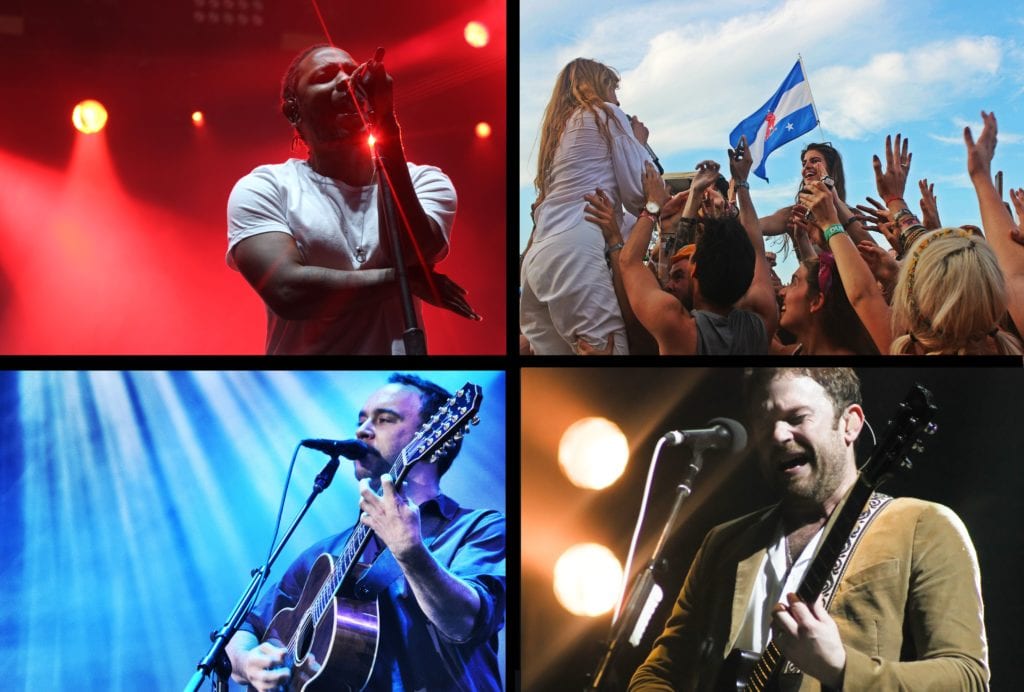 Kendrick Lamar, Florence and the Machine, Dave Matthews Band & Kings of Leon - Photos by Yvonne Gougelet