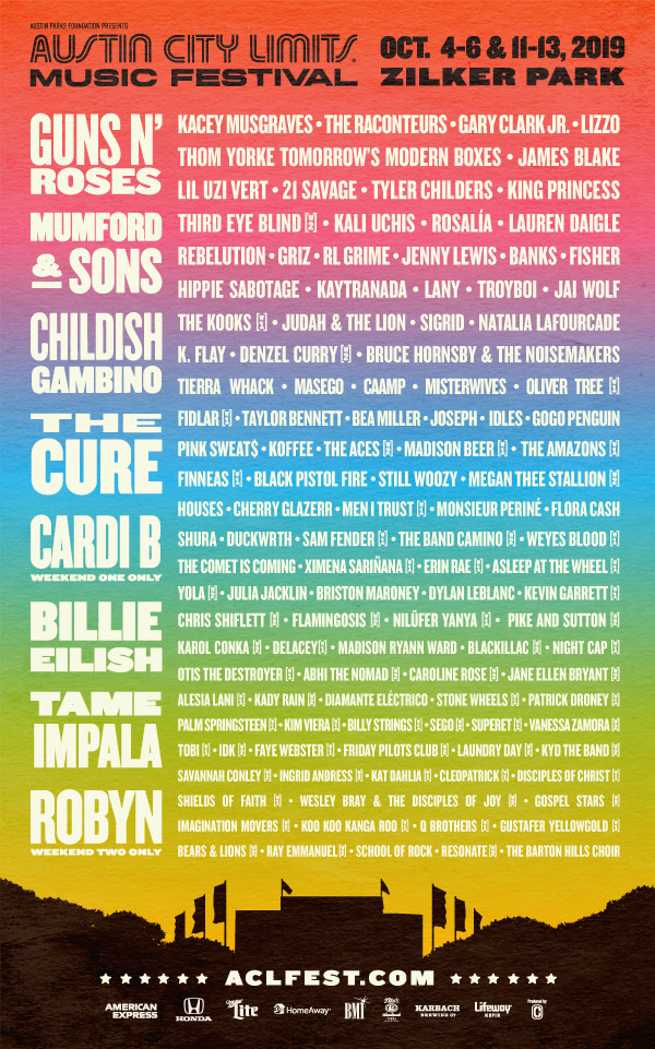Austin City Limits 2019 Lineup • MUSICFESTNEWS