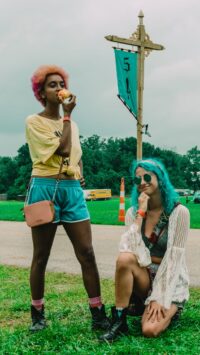 I told her to "eat the apple artistically" She killed it.