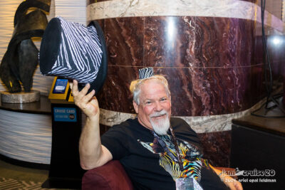 Bob Feckner's hats - Jam Cruise 20. 📸: Ariel Opal Feldman
