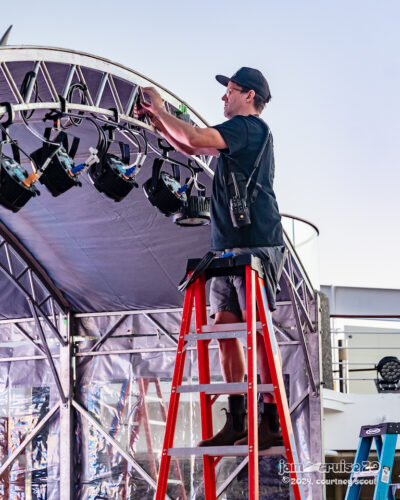 Getting ready - Jam Cruise 20. 📸: Scout It Out Media