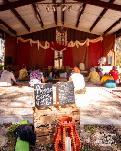 Yoga & Meditation with Dillon & Mallory - Sunshine Hootenanny '25. ๐ธ: Scout It Out Media